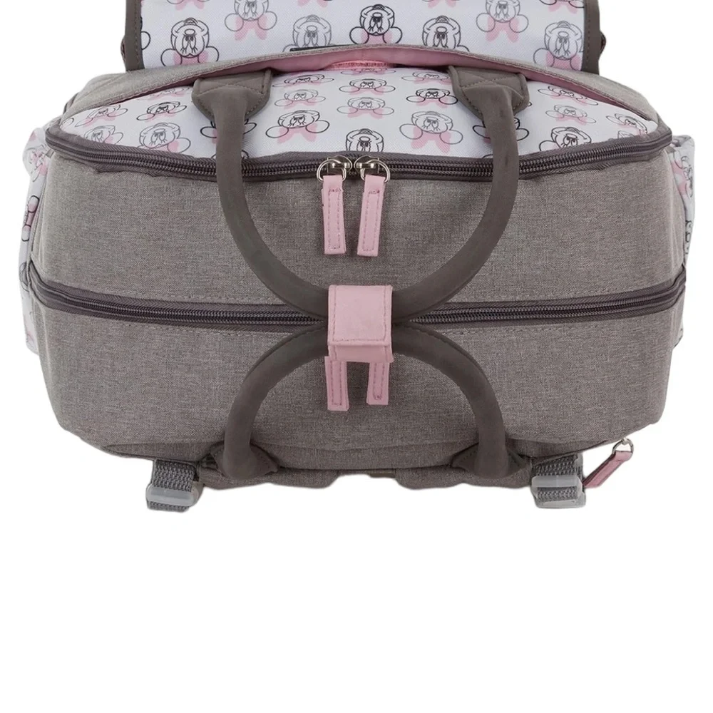 ✅Disney Baby Diaper Bag, Minnie Mouse Double Handle Backpack